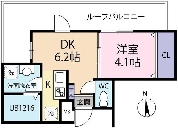 liberty長町南の物件間取画像